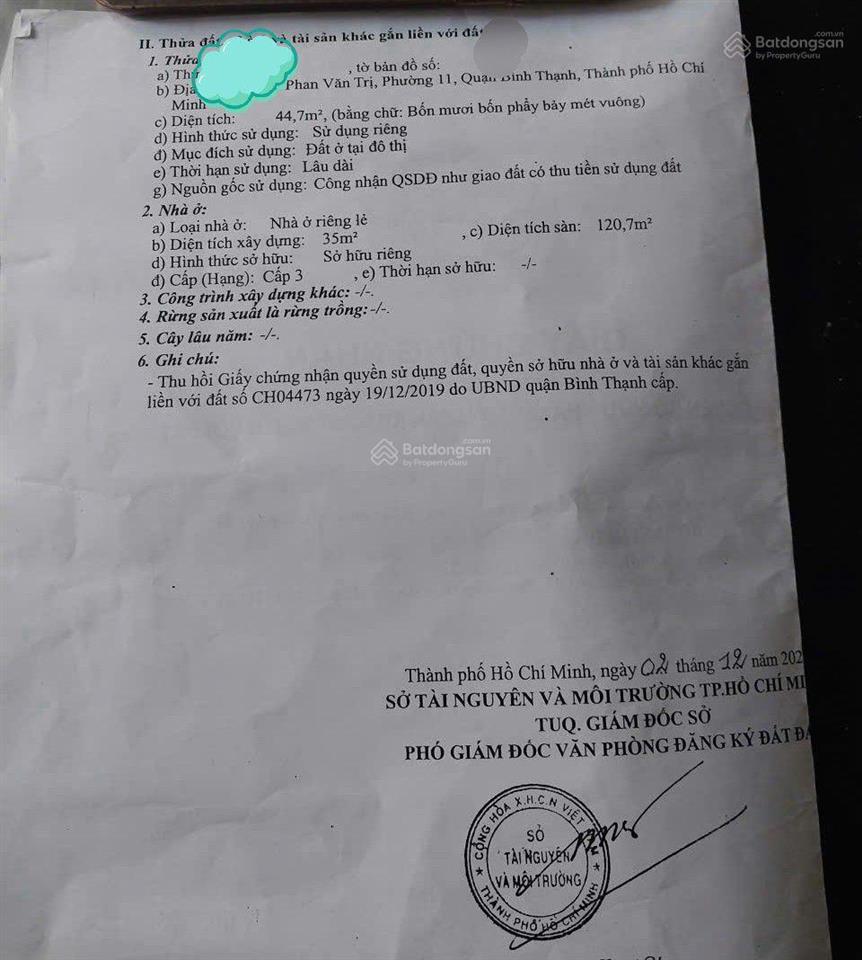 Bán nhà ngang rộng 6.3m sau căn mt phan văn trị, bình thạnh. đúc 4tầng như hình, giá 7.9tỷ
