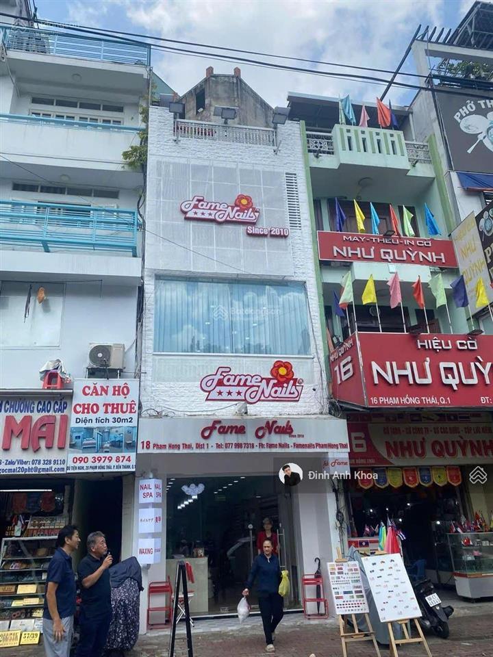 Sản phẩm hiếm!chủ cần bán nhà mặt tiền đường phạm hồng thái p.bến nghé quận 1.dt4x16m2 giá 55 tỷ