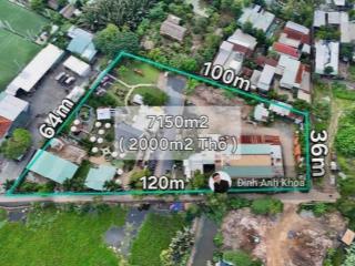 Đất giảm 9 tỷ | bình quới, bình thạnh | 7.150m² (2.000m² thổ cư) | giá 161 tỷ | thuê 110 tr/tháng