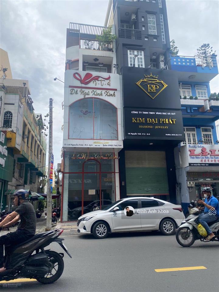 Khan hiếm,giá rẻ! chủ hạ cần bán nhà mặt tiền đường nguyễn trãi p3 quận 5.dt4x20m giá 45 tỷ