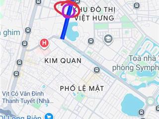 Mặt phố vạn hạnh việt hưng  50m 4tầng vỉa hè 8m kinh doanh sầm uất