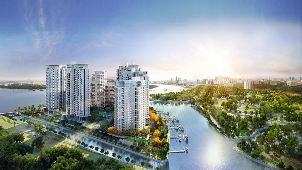 Bán căn 2pn diamond island full mặt kính view sông & toàn diện nội khu hồ bơi, full nội thất gỗ