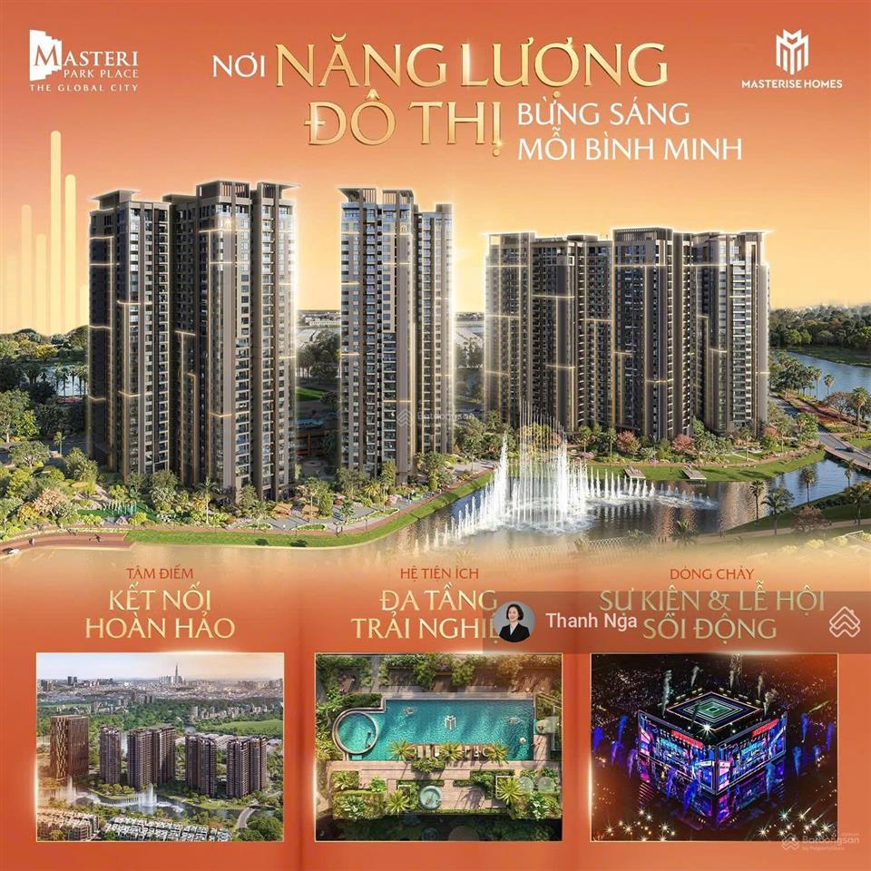 Căn hộ 2pn masteri park place  the global city, quận 2  giá trực tiếp cđt  chiết khấu cao