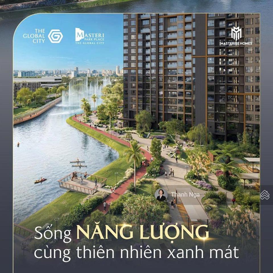 Căn 2pn masteri park place  the global city view kênh đào nhạc nước cực đẹp