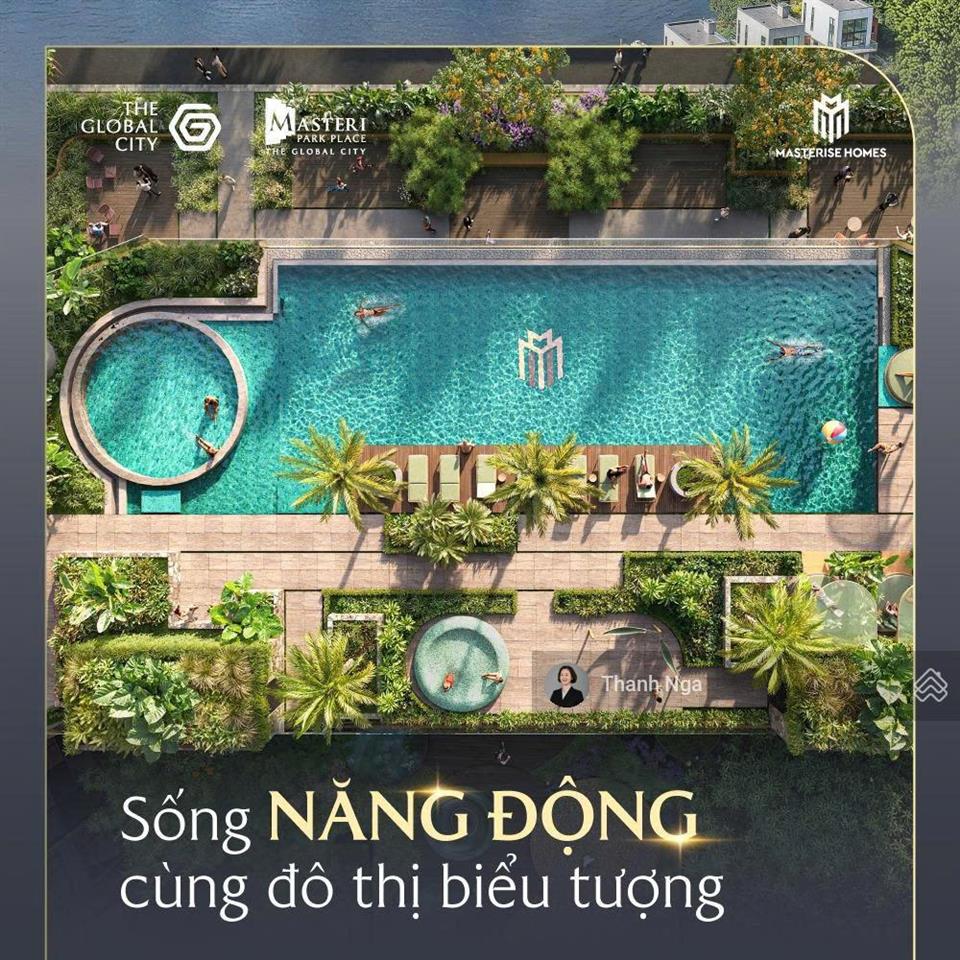 Căn 2pn masteri park place  the global city view kênh đào nhạc nước cực đẹp