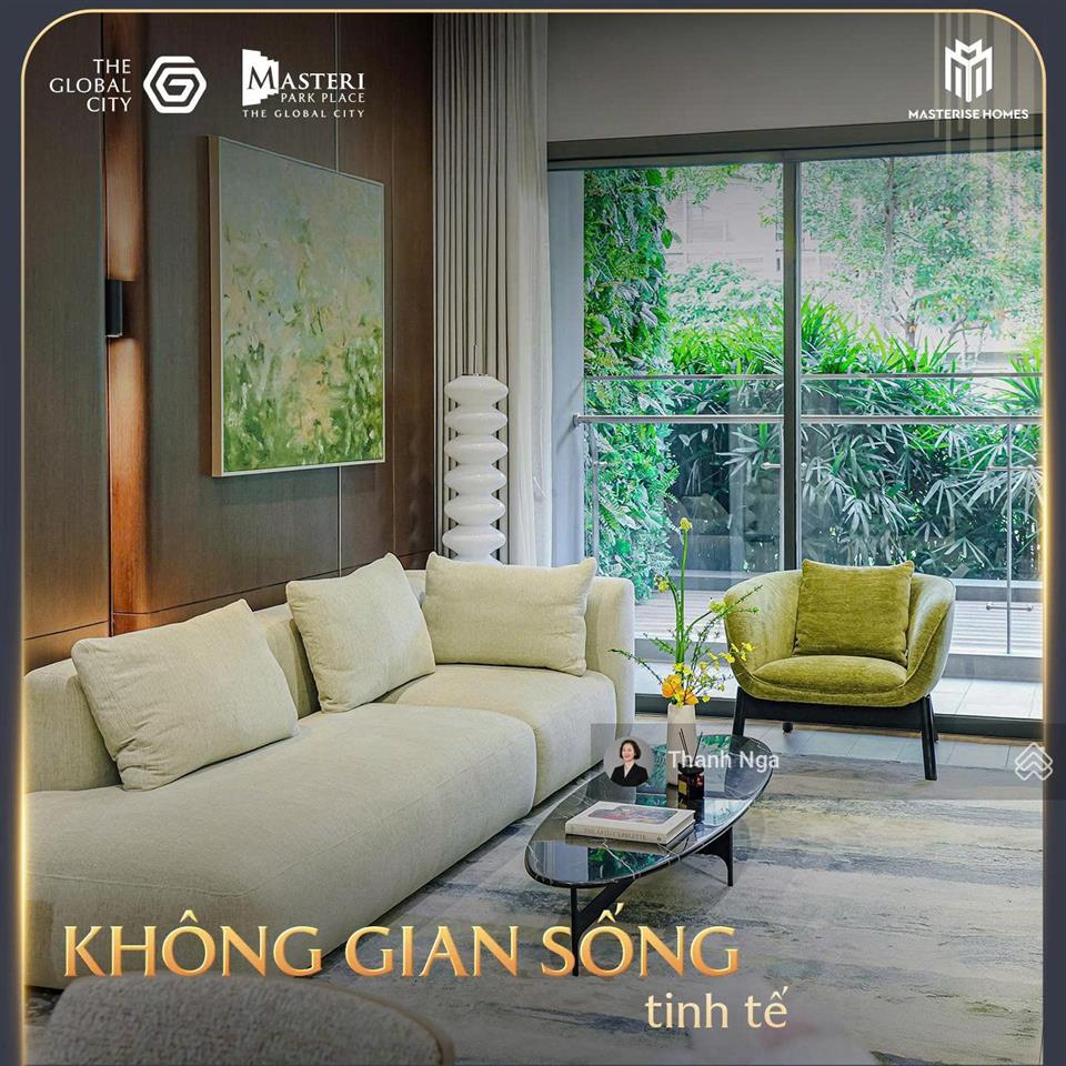 Căn 2pn masteri park place  the global city view kênh đào nhạc nước cực đẹp