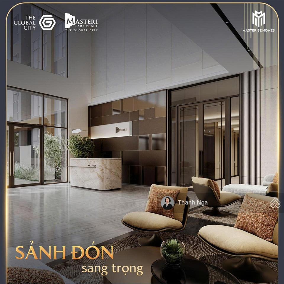 Căn 2pn masteri park place  the global city view kênh đào nhạc nước cực đẹp