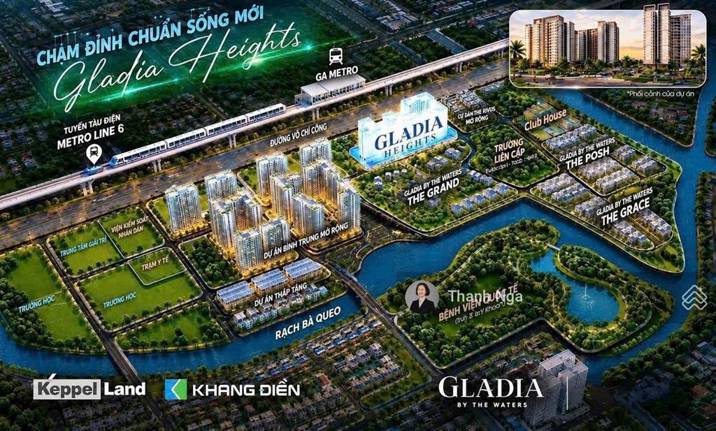 Sở hữu ngay căn 1pn gladia heights  siêu phẩm keppel & khang điền. chỉ 440 triệu đến nhận nhà.