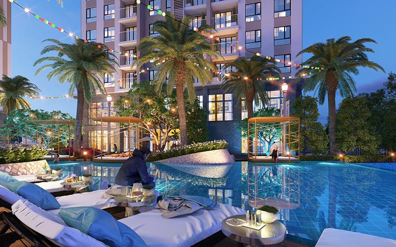 Căn 1pn the privé quận 2  view sông, đối diện svđ rạch chiếc, giá tốt chỉ 5.5tỷ