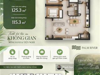 Căn 3pn palm river cao cấp chuẩn sống nghỉ dưỡng ngay trung tâm sg. ưu đãi đến 16,5%