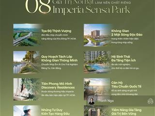 Căn hộ 2pn imperia sensa park quận 9 mặt tiền võ chí công giá đợt 1 từ chủ đầu tư mik group
