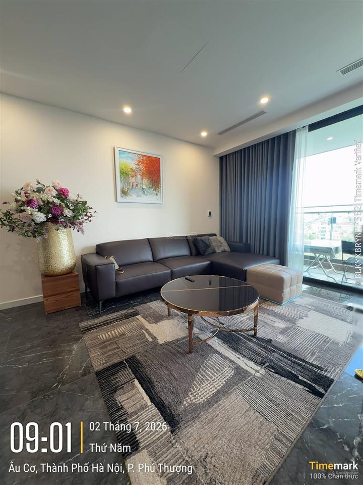 Cần cho thuê căn hộ 2pn chung cư sunshine golden river 128m2 full nội thất giá 23tr/th