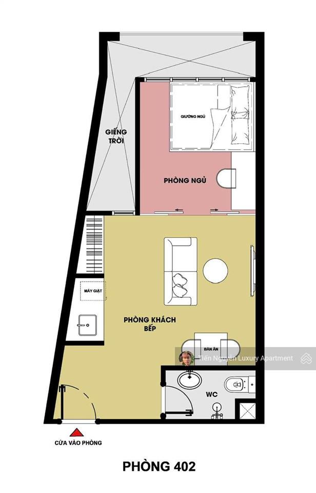 Căn hộ 1 phòng ngủ 40m2 ngay chợ tân định  gần đh ueh  công viên lê văn tám, tân định, quận 1