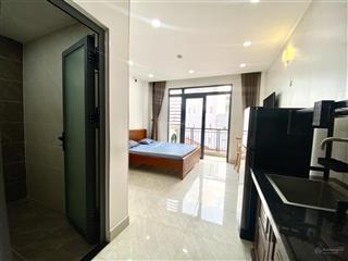 Cho thuê căn hộ studio full nội thất , ban công thoáng , máy giặt riêng , gần chợ bà chiểu