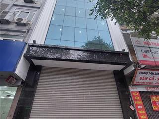 Cho thuê nhà mặt phố yên phụ, tây hồ 120m2 6 tầng 2 hầm, thông sàn thang máy, có pccc giá 100 triệu