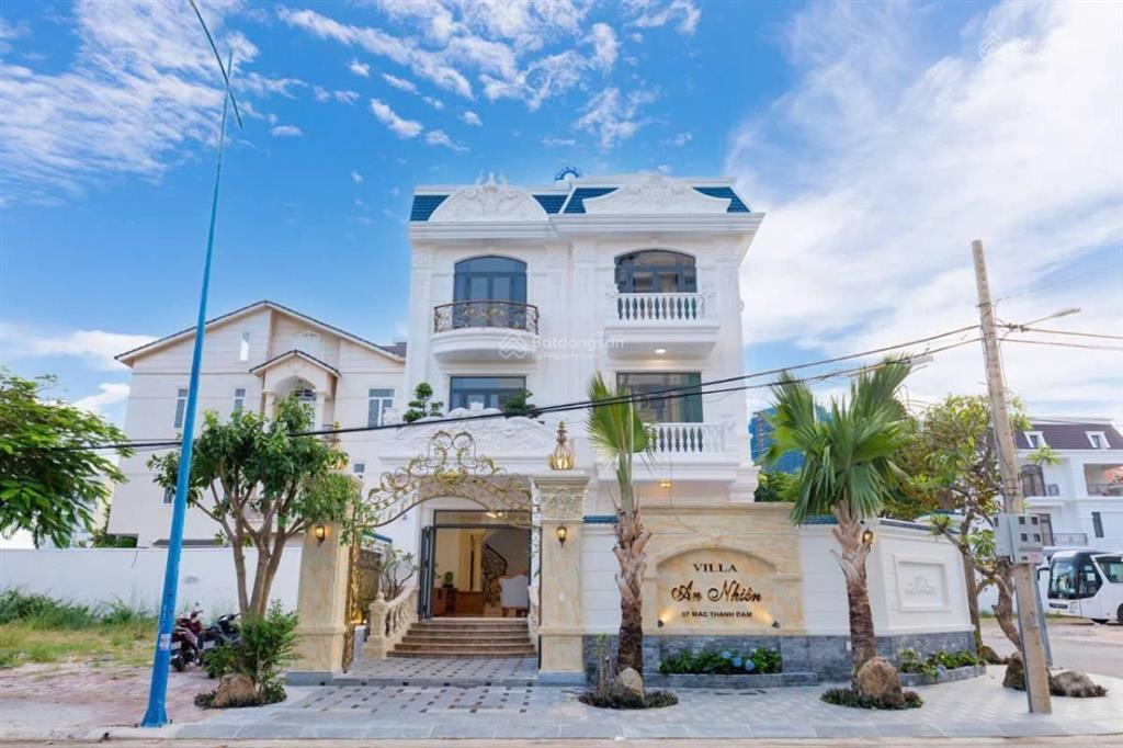 Bán biệt thự cổ điển căn góc 2 mặt tiền đường mạc thanh đạm  s=263m2 =4 tầng  sát bãi sau  56 tỷ