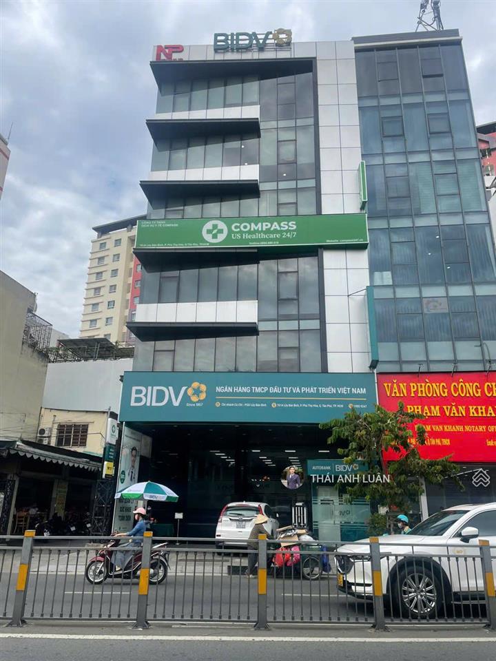 Bán nhà mặt tiền rẻ nhất nguyễn tri phương. 194,7m2 (9x25m)  hầm 8 tầng  hđt 250tr/th. 53 tỷ