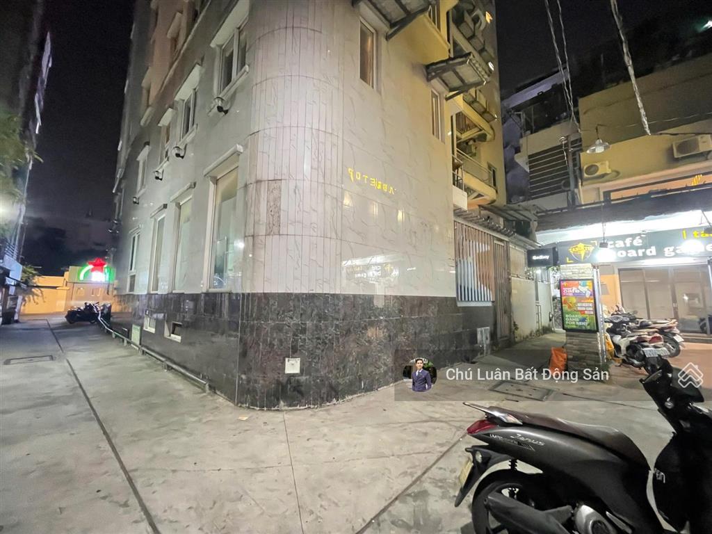 Ngang 10m  chỉ 22 tỷ. bán nhà góc 2 mặt tiền lý chính thắng, quận 3. 106m2 (10x12m), ctxd 5 tầng