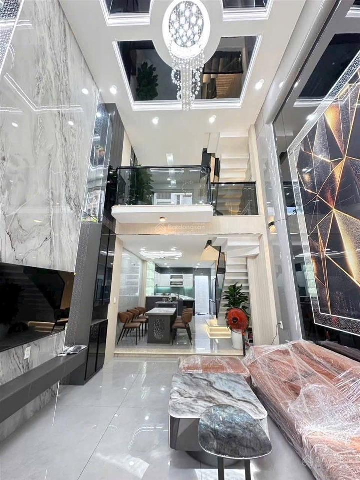 Bán nhà mới đẹp hxh lê văn quới hương lộ 2 dt 4x13m lửng 2 lầu st hẻm 6m giá 7.85 tỷ tl