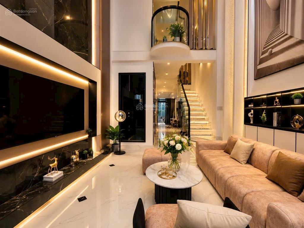 Bán gấp nhà đẹp có thang máy mã lò trệt lửng 3 lầu full nội thất an cường, giá 9.7 tỷ tl