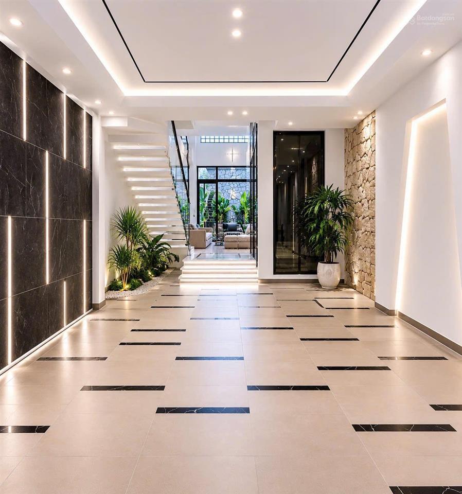 Bán gấp nhà đẹp có thang máy mã lò trệt lửng 3 lầu full nội thất an cường, giá 9.7 tỷ tl
