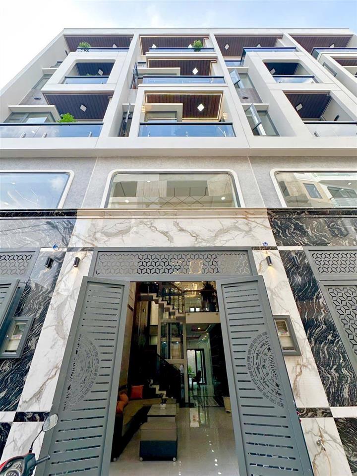 Hạ giá 500tr nhà thang máy hẻm 6m xe hơi khu đồng bộ giáp tân hoà đông  tên lửa, kết cấu hiện đại