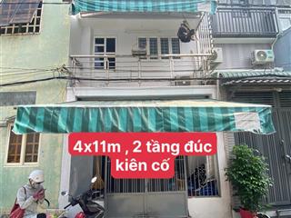Hẻm vip 479 tân hòa đông bình tângiáp quận 6 bốn xã,4x11m 2 tầng đúc kiên cố, giá còn thg lượng