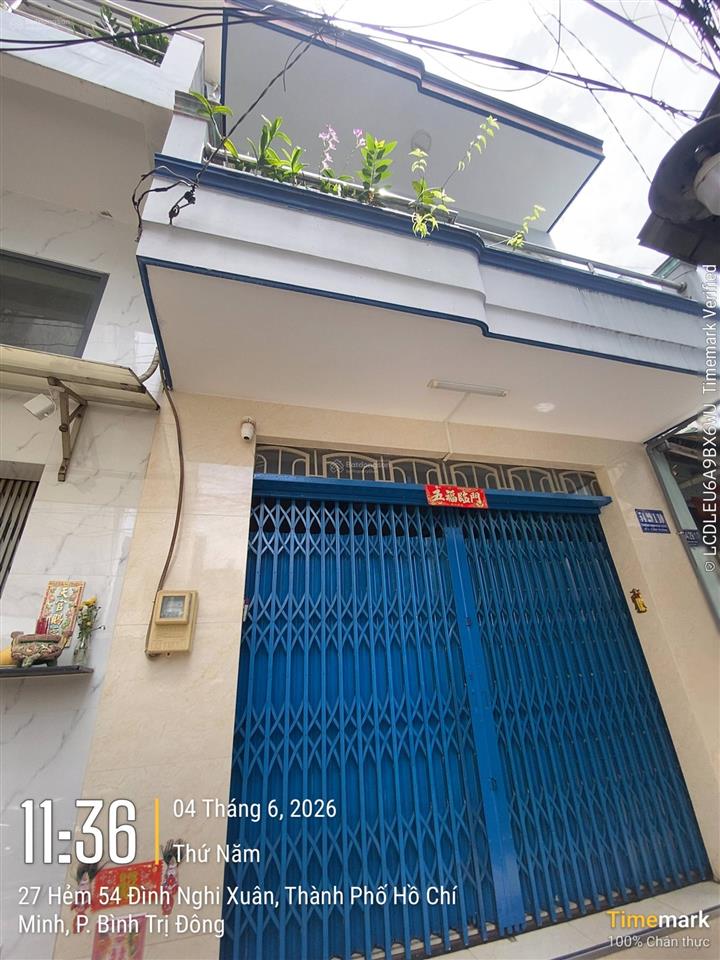 Cực tốt phân khúc 3,35 tỷ 2 tầng đúc cứng còn mới  giáp phan anh  sát tân hoà đông q6, hẻm thông