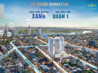 Chủ bán căn grand manhattan vị trí trung tâm quận 1 hiếm 2pn  75m2  13,3tỷ thanh toán 50% giá tốt
