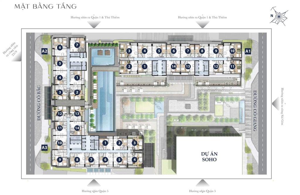 Chủ bán căn grand manhattan vị trí trung tâm quận 1 hiếm 2pn  75m2  13,3tỷ thanh toán 50% giá tốt