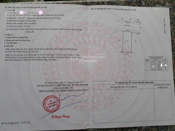 Bán đất đường thanh niên hm cho anh chị đầu tư 5x16=80m2 thổ cư shr giá 1 tỷ 050, cạnh vin hóc môn.