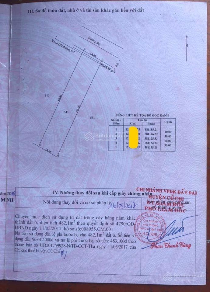 Dãy trọ đôi kcn tây bắc cầu vượt củ chi 10x50=498m2 sổ riêng đang cho thuê 30tr/tháng