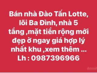 Bán nhà đào tấn lotte  lõi ba đình  nhà 5 tầng  mặt tiền rộng mới đẹp ở ngay giá hợp lý nhất khu