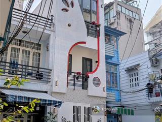 Chỉ 5,98 tỷ  hẻm trước nhà 6m hồ biểu chánh  nhà đẹp 3 tầng 3pn 3wc hc đủ