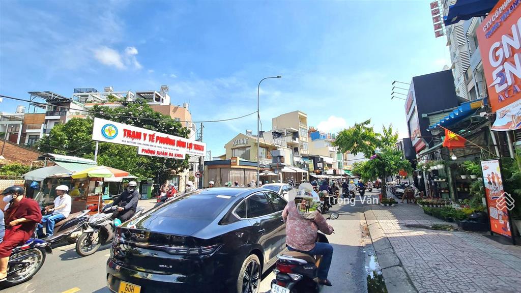 Mặt tiền nơ trang long  63,4m² (4,62 x 14m)  xây mới 6 tầng + mcct. chỉ 13,9 tỷ