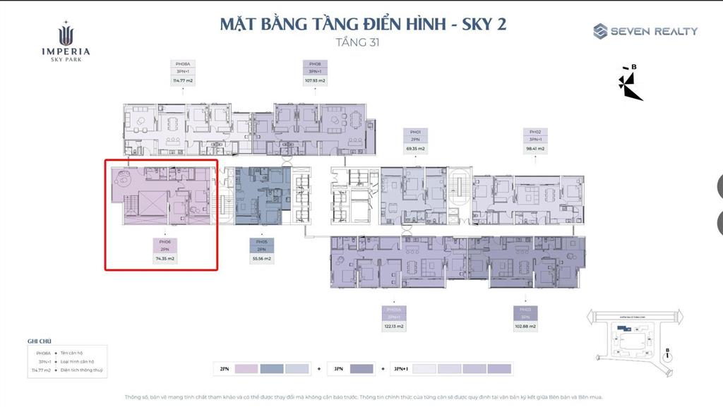Bán căn hộ pen  duplex 186m2 15,507 tỷ/căn gđ1 tại imperia sky park.  0333 669 ***