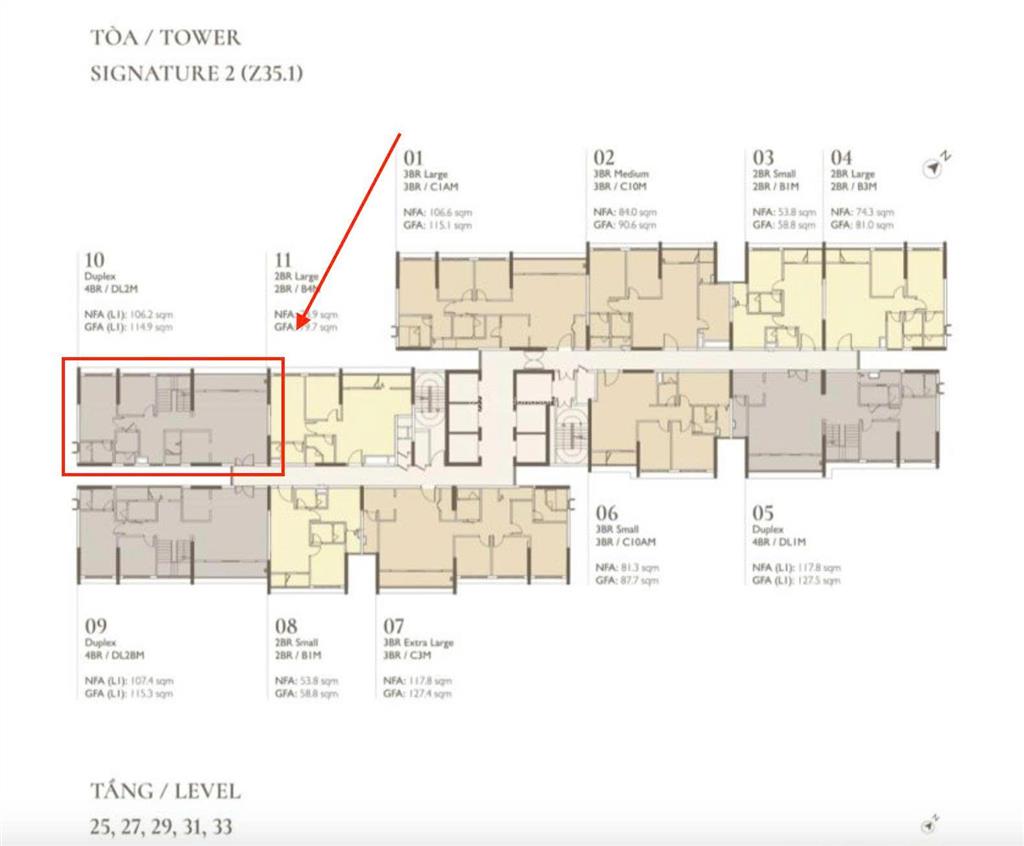 Bán sl duplex 193,3m² giá bán 14,6 tỷ tại lumi hanoi view nội khu bể bơi tầng cao.  0333 669 ***