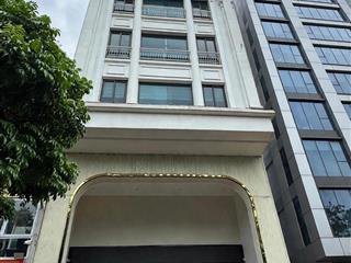 Chính chủ bán tòa building mặt phố trần vỹ  lô góc 120m2  full pccc + gpxd