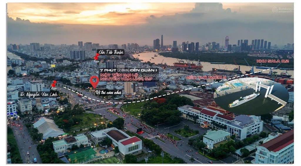 Bần nhà 350m2, giá 29tỷ, mặt tiền nguyễn văn linh p.tân thuận q7