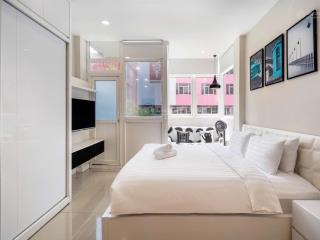 Studio ban công full nội thất thang máy khu vực yên tĩnh gần chợ bến thành ab tower metro bến thành