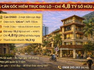 Căn góc 2 mặt tiền nha trang  chỉ thanh toán 4,8 tỷ đã sở hữu , an hạn gốc lãi đến 04/2028.