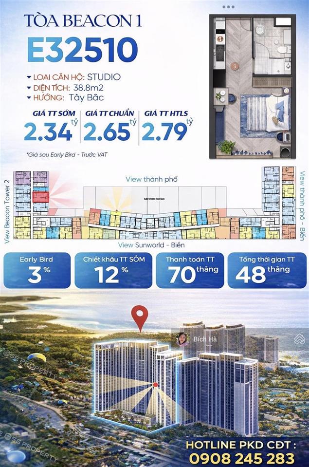 Mở bán đợt 1 căn hộ blanca city sở hữu lâu dài view sunworld giá chỉ từ 2  3 tỷ trả góp 4 năm