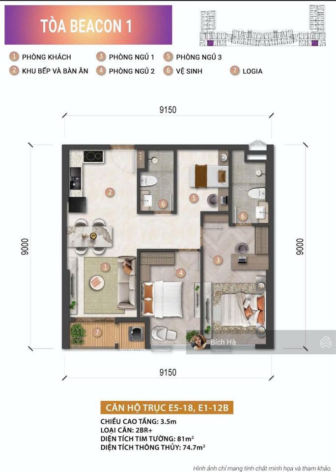 Giảm gần 1 tỷ! căn hộ 2pn+ view biển blanca city chỉ còn 6,28 tỷ all in