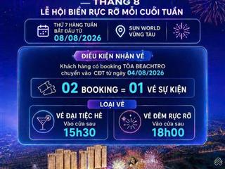 Căn 3pn beachtro tower giá chỉ 3,9 tỷ  sở hữu không gian sống đẳng cấp bên biển