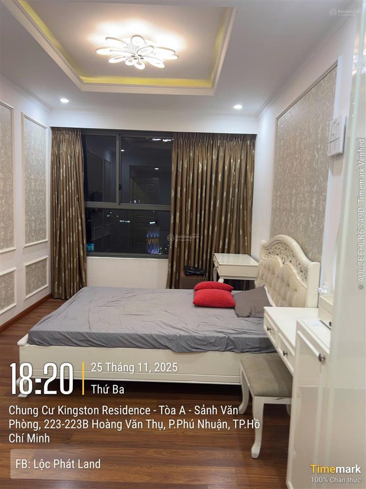 Cho thuê căn hộ kingston, 3pn, có slot ôto, full nội thất, giá 25 triệu/tháng,  0908 435 ***