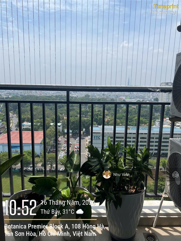 Cho thuê căn hộ botanica premier 3pn, 2wc, full nội thất, giá 20 triệu, view pháo hoa, 0908 435 ***