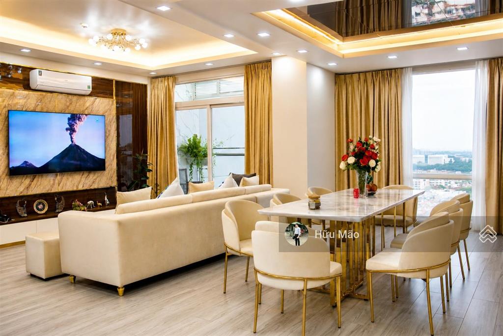 Căn hộ 120m2, 3pn, 2wc tại cao ốc satra  eximland, phú nhuận giá 8,4 tỷ có sổ hồng view q1 nhà đẹp