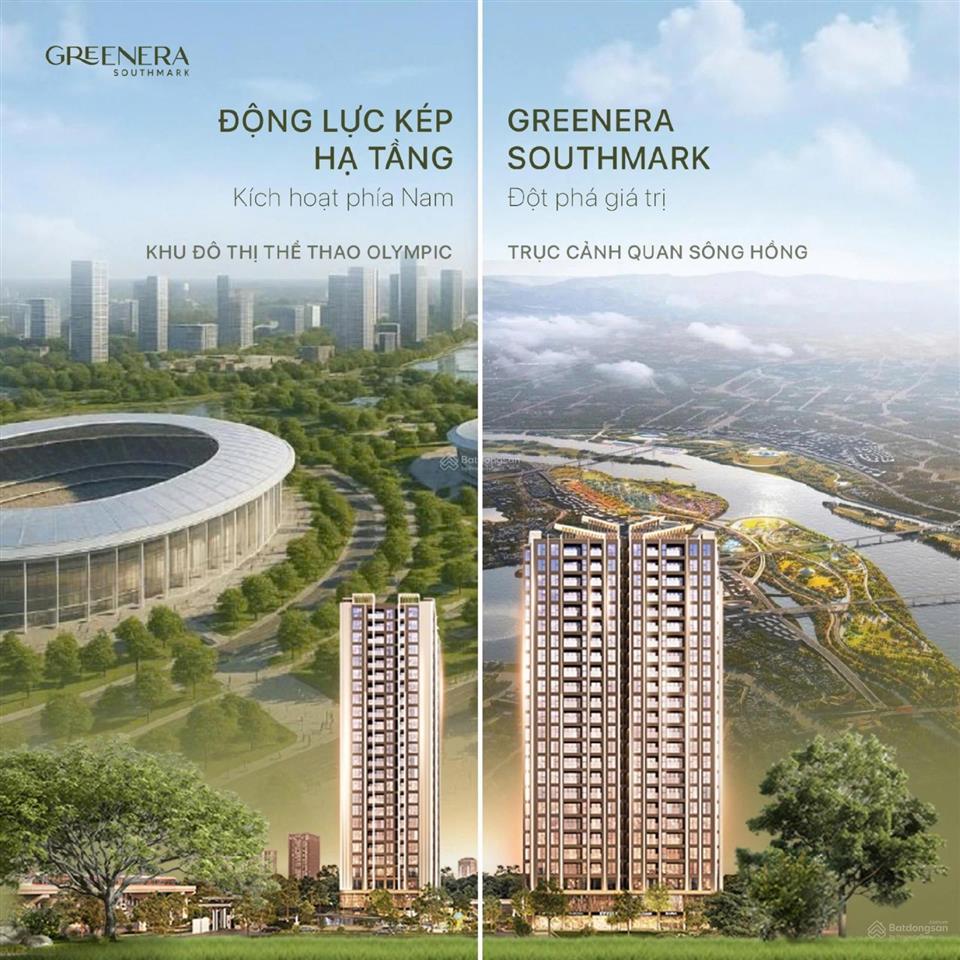 Siêu phẩm 2pn2wc biệt thự sân vườn trên không chỉ có tại greenera southmark thanh trì