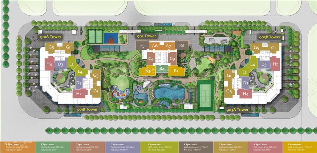 E tuấn bán nhanh căn 113m2 tầng trung tòa 901 view nội khu, đủ nội thất 17,5 tỷ  0845 899 ***
