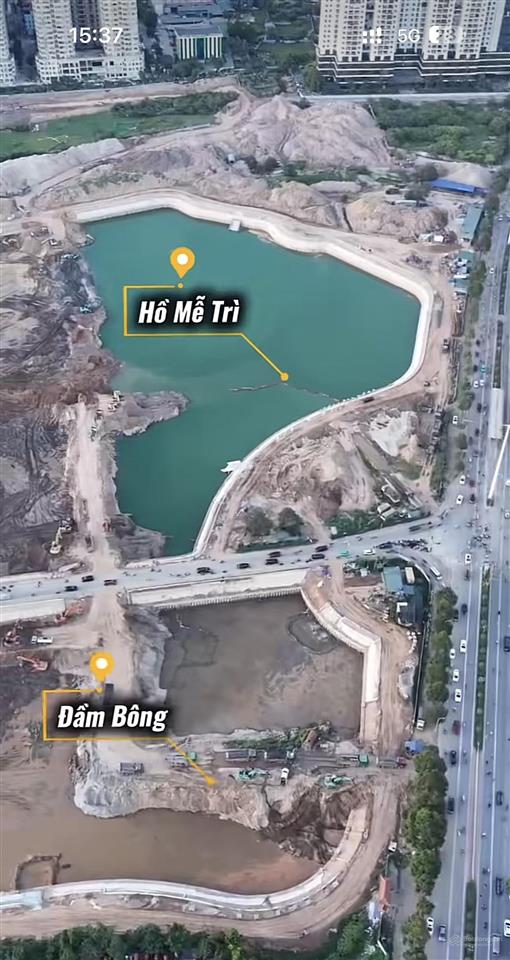 Bán biệt thự nhà vườn kđt mới trung văn, ô tô tránh, giáp hồ điều hoà, 105m2 4t mt 9m, giá 32,8 tỷ